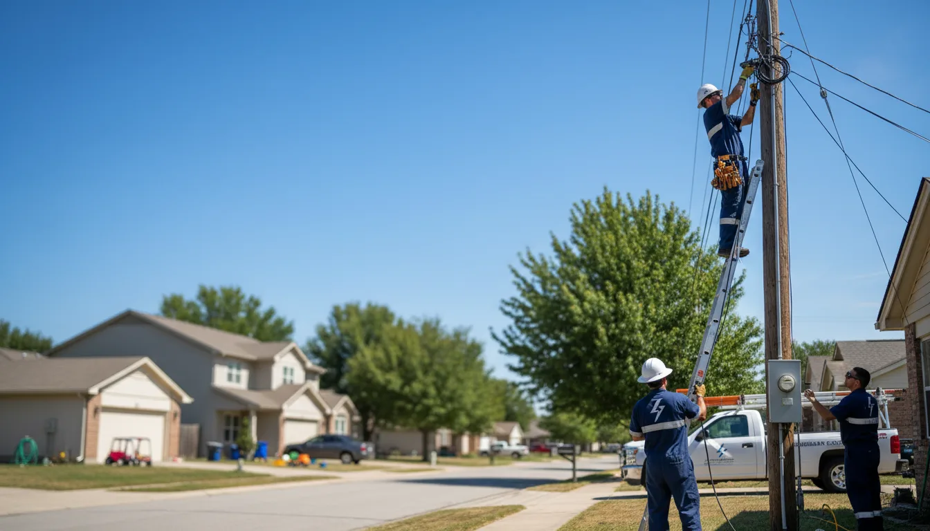 Residential electrician providing installation services in Rosendale, MO